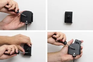 Brodit AB Uchwyt regulowany do Sony Xperia XZ 3, bez futerału oraz w futerale lub etui o wymiarach: 62-77 mm (szer.), 6-10 mm (grubość) z wbudowanym kablem USB-C oraz ładowarką samochodową 521840 - Uchwyty samochodowe do telefonów - miniaturka - grafika 5