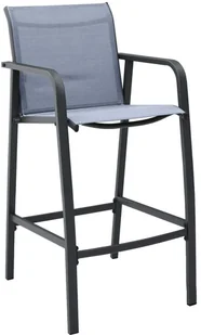 vidaXL 5-cz zestaw mebli barowych do ogrodu czarno-szary 3073577 - Pozostałe meble ogrodowe - miniaturka - grafika 3