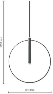 Amplex LAMPA wisząca FARO 0553 okrągła OPRAWA metalowy ZWIS pierścień ring złoty 0553 - Lampy sufitowe - miniaturka - grafika 2