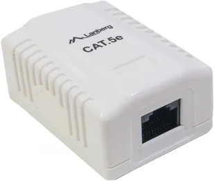 LEDart Lanberg natynkowe kat.5E 1X RJ45 Lanberg SPL1OKGU1010 [6453527] - Gniazdka elektryczne - miniaturka - grafika 2