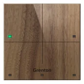 Systemy inteligentnych domów - Grenton Grenton TOUCH PANEL 4B CUSTOM WOOD TF-Bus ciemny - miniaturka - grafika 1