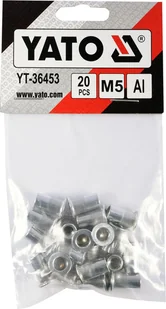 Yato NITONAKRĘTKI ALUMINIOWE M5, 20SZT YT-36453 YATO YT-36453 - Nitownice - miniaturka - grafika 3