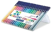 Kredki, ołówki, pastele i pisaki - Staedtler triplus color flamastry, ca 1,0 mm, pudełko stojak z 20 kolorami, wielokolorowa pojedynczy 323 SB20P - miniaturka - grafika 1