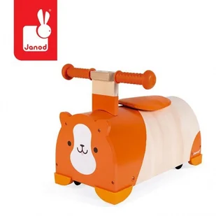 Janod Drewniany jeździk ze schowkiem Chomik - Rowerki biegowe - miniaturka - grafika 2