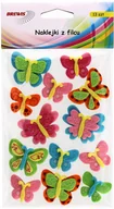Przybory szkolne - BREWIS Naklejka filc Motyle (13) - miniaturka - grafika 1