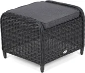 Pozostałe meble ogrodowe - HOME &amp; GARDEN Podnóżek technorattanowy Bristol Grey / Grey Melange 285908 - miniaturka - grafika 1