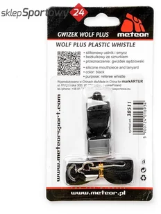 Meteor GWIZDEK PLASTIKOWY WOLF SILIKON USTNIK 38511 - Piłka nożna - miniaturka - grafika 4