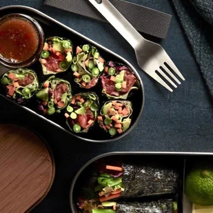 Black+Blum Stalowy pojemnik na żywność Bento Box almond / grey BAM-BT-L016 - Lunch boxy - miniaturka - grafika 14