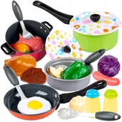 Zabawki AGD - Duże Garnki Kuchnia Zestaw Dla Dzieci Naczynia XXL - miniaturka - grafika 1