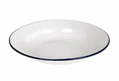 Akcesoria turystyczne - Gimex na zupę BO Camp płyty emalii biały/niebieski 24 cm 6101525 - miniaturka - grafika 1