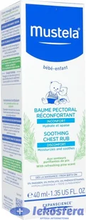 Mustela Kojący balsam do ciała dla dzieci - Soothing Chest Rub Kojący balsam do ciała dla dzieci - Soothing Chest Rub - Balsamy i oliwki dla dzieci - miniaturka - grafika 3