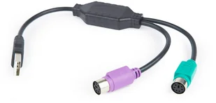 Gembird Adapter 2xPS2->USB mysz + klawiatura UAPS12-BK - Adaptery i przejściówki - miniaturka - grafika 3