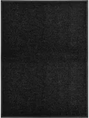 Wycieraczki - vidaXL Wycieraczka z możliwością prania, czarna, 90 x 120 cm - miniaturka - grafika 1