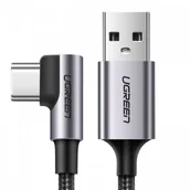 Kable USB - UGREEN Mocny Kątowy Szybki Kabel Usb - Usb-c 2M 3A - miniaturka - grafika 1