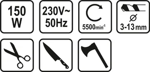 Sthor """"""""""""""""""""""""OSTRZAŁKA WIELOFUNKCYJNA 150W 5500 RPM DO OSTRZENIA WIERTEŁ 3-13MM"""""""" - Pozostałe elektronarzędzia Sthor """"""""""""""""""""""""OSTRZAŁKA WIELOFUNKCYJNA 150W 5500 RPM DO OSTRZENIA WIERTEŁ 3-13MM"""""""" - Pozostałe elektronarzędzia - miniaturka - grafika 12