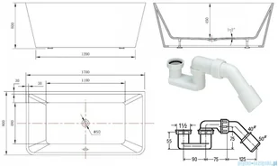 The North Bath Norny 170x80 6819-1701 - Wanny - miniaturka - grafika 2
