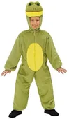 Stroje karnawałowe - Widmann Andreas 9772 W  kostium dziecięcy Żaba, żabi król Overall z maska, długość około 113 cm, zielony S/9772W - miniaturka - grafika 1
