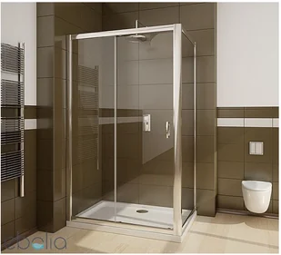 Radaway Premium Plus DWJ+S 120x90 szkło fabric 33313-01-06N/33403-01-06N - Kabiny prysznicowe - miniaturka - grafika 2