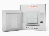 Systemy inteligentnych domów - Heatit Heatit Z-Push 4x przycisk na ścianę biały Z-wave HEATIT Z-PUSH4 WHITE - miniaturka - grafika 1