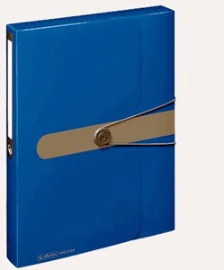 Herlitz Teczka plastikowa PP A4 z gumką niebieska 11206125 - Teczki i skoroszyty - miniaturka - grafika 3