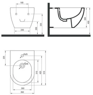 Deante PEONIA CDE DBPW - Bidety - miniaturka - grafika 4