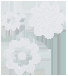 Sealskin Naklejki antypoślizgowe Antislip Flora białe 311000210 - Akcesoria łazienkowe - miniaturka - grafika 2