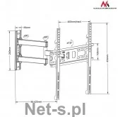Maclean MC-761 wieszak na telewizor 26"-55" 30kg MC-761 - Uchwyty do telewizora - miniaturka - grafika 2