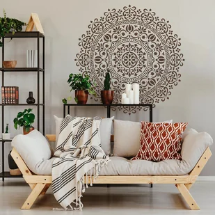 Nakleo szablon malarski wielokrotny // MANDALA #01 - XXLARGE (średnica 230cm) - Szablony malarskie - miniaturka - grafika 2