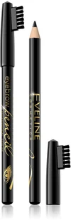 Eveline Eyebrow Pencil, kredka do brwi czarny, 1szt. - Kredki do oczu - miniaturka - grafika 4
