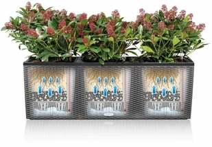 Lechuza Donica TRIO Stone 30 biały kwarcowy TRIO STONE 30 KWARC - Donice - miniaturka - grafika 4