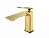 Baterie umywalkowe - BESCO Bateria umywalkowa Aspira II złota - miniaturka - grafika 1