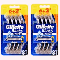 Maszynki do golenia i wkłady - Gillette Procter & Gamble Blue3 Comfort Jednorazowa maszynka do golenia dla mężczyzn 6 sztuk - miniaturka - grafika 1