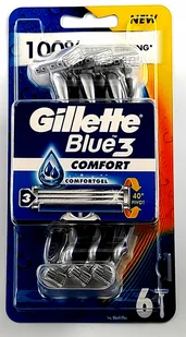 Gillette Procter & Gamble Blue3 Comfort Jednorazowa maszynka do golenia dla mężczyzn 6 sztuk - Maszynki do golenia i wkłady - miniaturka - grafika 10