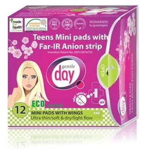 Gentle Day PODPASKI HIGIENICZNE MINI Z PASKIEM ANIONOWYM (TEENS) 12 SZT. - - Podpaski - miniaturka - grafika 4