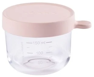 Beaba BEABA Słoiczek szklany z hermetycznym zamknięciem 150 ml różowy - Pojemniki kuchenne - miniaturka - grafika 4