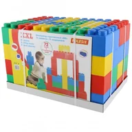 Klocki - Wader Quality Toys Klocki XXL 72 Elementy + 72 łączniki 68088 - miniaturka - grafika 1