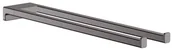 Wieszaki łazienkowe - Hansgrohe AddStoris Wieszak na ręcznik podwójny czarny chrom szczotkowany 41770340 - miniaturka - grafika 1
