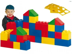 Wader Quality Toys Klocki Budowlane XXL 36 elementów + 30 łączników 68064 - Klocki - miniaturka - grafika 4