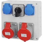 Bezpieczniki elektryczne - Rozdzielnica Skrzynka Budowlana Z Wyłącznikiem L0P - miniaturka - grafika 1