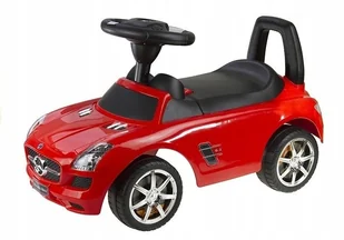 Import LEANToys Jeździk Mercedes-Benz z Kierownicą Czerwony 44 - Jeździki dla dzieci - miniaturka - grafika 3