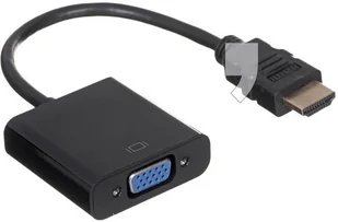 Akyga Adapter AK-AD-42 (HDMI M - D-Sub (VGA) F; 0,15m; kolor czarny) AK-AD-42 - Kable komputerowe i do monitorów - miniaturka - grafika 2