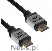 Akyga Kabel HDMI HDMI 3m Czarno-srebrny AK-HD-30P - Kable - miniaturka - grafika 2