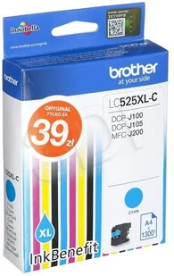 Brother Tusz Brother niebieski LC525XLCAP2=LC-525XLC, 1300 str. EXPBROABR0159 - Tusze oryginalne - miniaturka - grafika 3