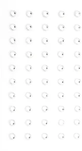 ARGO Kryształki samoprzylepne 5mm 50szt. srebrne - Dekoratorstwo - miniaturka - grafika 2