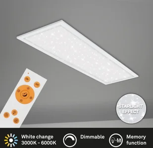 Briloner Panel gwieździste niebo LED Pallas CCT 100 x 25 cm - Lampy sufitowe - miniaturka - grafika 4