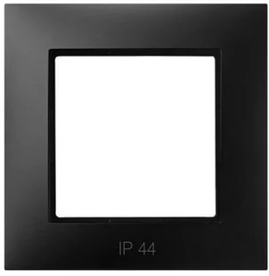 Ospel ARIA Ramka pojedyncza IP44 CZARNY METALIK ARIA RH-1U/33 - Klawisze i ramki Ospel ARIA Ramka pojedyncza IP44 CZARNY METALIK ARIA RH-1U/33 - Klawisze i ramki - miniaturka - grafika 1