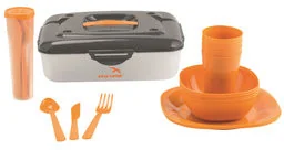Easy Camp cerfa Picnic Box 4 Persons sztućce, pomarańczowo-czarna, One Size 680162 - Kuchnia turystyczne i akcesoria - miniaturka - grafika 3