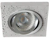 Oprawy, klosze i abażury - Kanlux Oczko halogenowe Cemin DRL-GR 027230 lampa sufitowa wpuszczana downlight 1x35W GU10/G5.3 szare 027230 - miniaturka - grafika 1