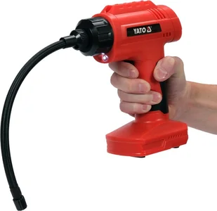 Yato KOMPRESOR BEZPRZEWODOWY AKUMULATOROWY 120W Z LAMPĄ LED 150PSI 25 L/MIN LI-ION 11,1V 6000MAH USB - Sprężarki i kompresory Yato KOMPRESOR BEZPRZEWODOWY AKUMULATOROWY 120W Z LAMPĄ LED 150PSI 25 L/MIN LI-ION 11,1V 6000MAH USB - Sprężarki i kompresory - miniaturka - grafika 1
