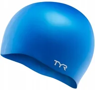 Pływanie - TYR Czepek Wrinkle-free Silicone Cap 420 Blue - miniaturka - grafika 1